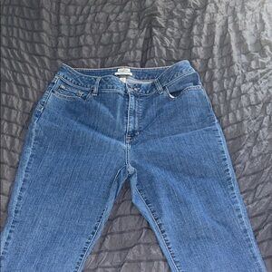 L.L. Bean Women's Straight Leg Blue Jeans